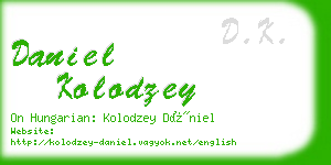 daniel kolodzey business card